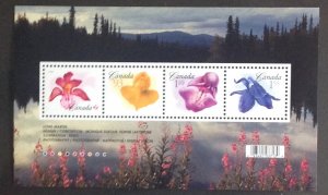 CANADA 2006 FLOWERS (2nd series) MINISHEET SG MS2477 MNH