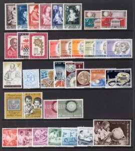 Belgium 1960-61 Selection Mint or Used With Good Sets