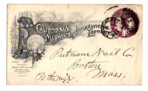 US CALIFORNIA EXPO MIDWINTER 1894 SAN FRANCISCO