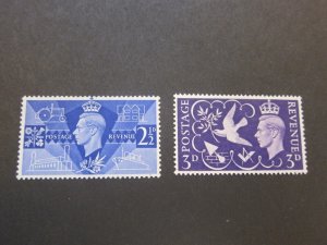 Great Britain 1946 Sc 264-5 set MH