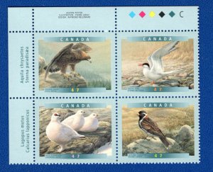 1889a, Canada, Block of 4 se-tenant, Birds of Canada, 6a, MNH