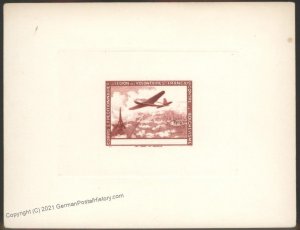 Germany 1941 French Volunteer Legion Sunken Die Stamp Proof PIII 106153