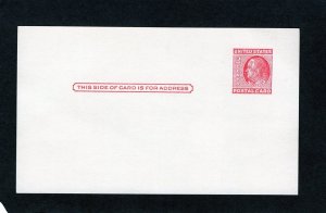 UX38 Franklin, unused postal card
