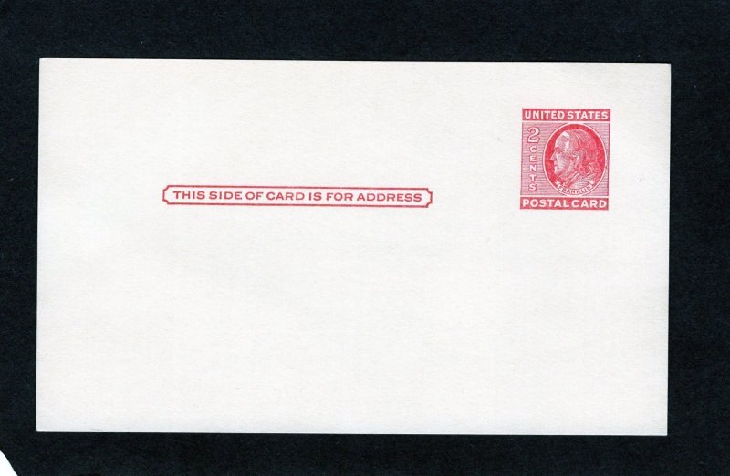 UX38 Franklin, unused postal card