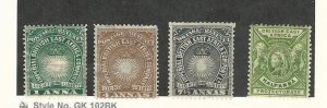 British East Africa, Postage Stamp, #15, 19, 22, 72 Used, 1890