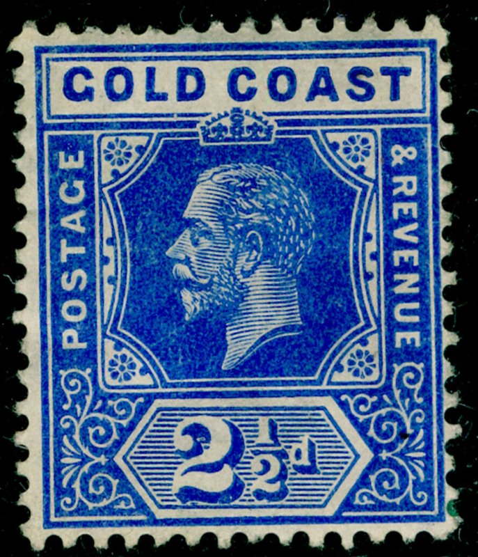 GOLD COAST SG76, 2½d brt blue, UNUSED. Cat £15. WMK MULT CA