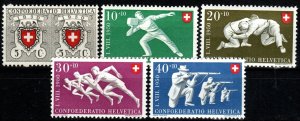 Switzerland #B191-5 MNH CV $16.00