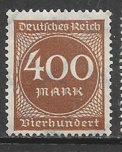 Germany 232: 400m Numeral, MH, F-VF