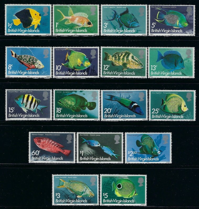 British Virgin Islands Scott 284-300 Mint Never Hinged 