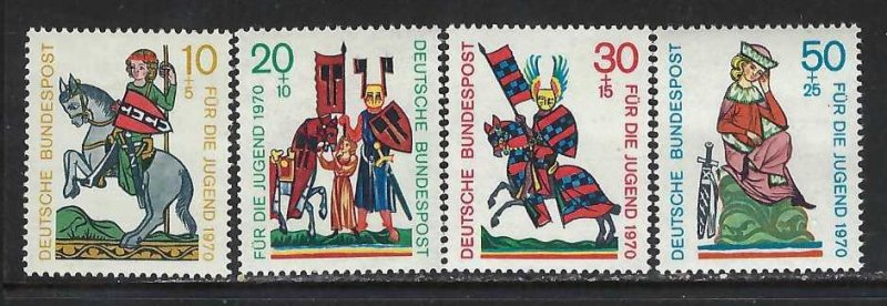 GERMANY B455-58 MNH CH1-8-2