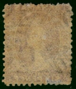 BAHAMAS QV Chalon Stamp SG.31 6d Deep Violet 1863 Used G-FU Cat £60- YBLUE47