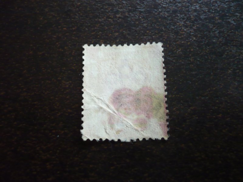 Stamps - Hong Kong (Canton) - Scott# 36b - Used Part Set of 1 Stamp