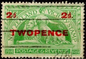 New Zealand: 1922: Sc. #: 174, Used Complete Set