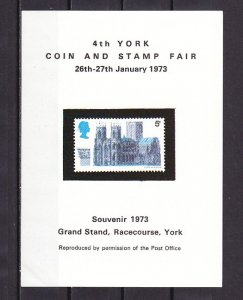 Great Britain, 1973 issue. York Coin & Stamp Show Souvenir Label.