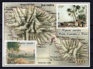 French Polynesia 743c MNH Maps Trees Plants Nature ZAYIX 0524M0204