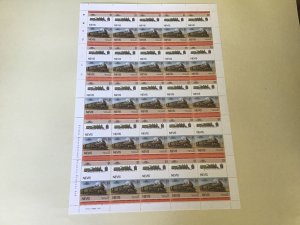 Nevis Q.R. Class PB-15 Railway Locomotive Train MNH full  stamps sheet 49517