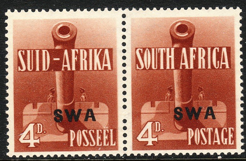 1941 - 1943 SW Africa Military: Artillary 4 pence Sc# 140 MNH CV: $10.00