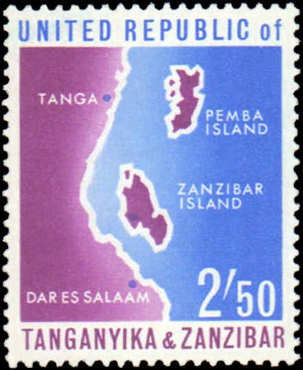 Tanzania #1-4, Complete Set(4), 1964, Never Hinged