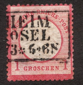 #17 - Germany - 1gr - Imperial Eagle - 1872 - Used -  Superfleas - 
