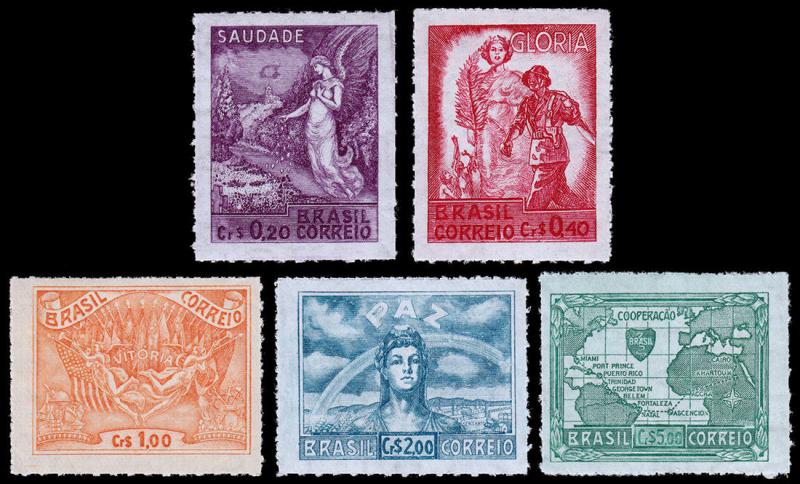 Brazil Scott 628-632 (1945) Mint NH VF Complete Set C
