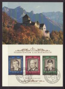 Liechtenstein 885 Maxi Card U/A FDC