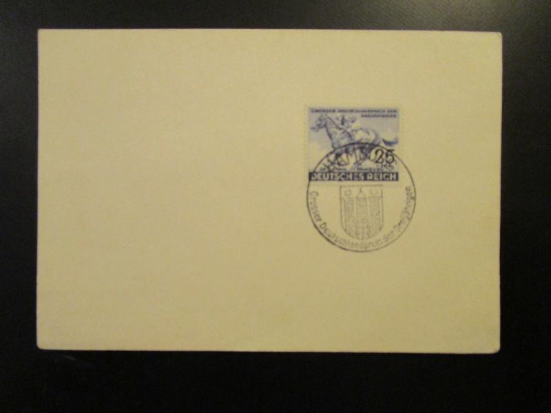 Germany 1940 Hamburd Blue Ribbon Event Card / Cancel - Z6572