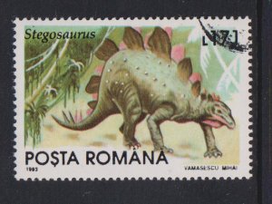 Romania #3848  cancelled 1993 dinosaurs  171 l