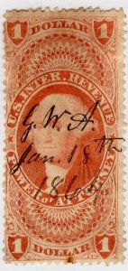 Scott R75c George Washington, Power of Attorney Stamp - Used