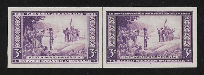 755,MNH pair with vertical line