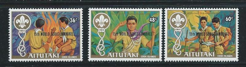 Aitutaki 284-6 1983 Scout Jamboree set MNH