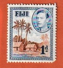 FIJI SCOTT#118 1938 1d VILLAGE - MH