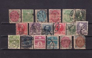 SA29b Denmark classic and various selection of used stamps