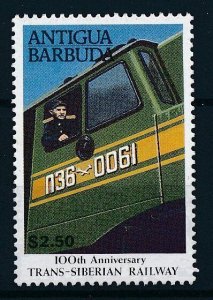 [61512] Antigua & Barbuda 1991 Railway train Eisenbahn  MNH