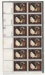 Scott#    1487  unused  MNH Plate  Block of 12