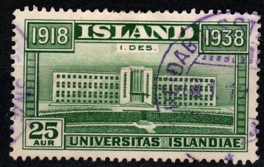 Iceland #209 F-VF Used CV $16.00 (X9292)