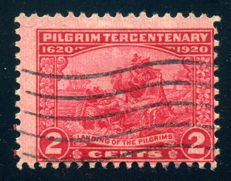 Scott #549 - 2 Cent  Pilgrim Tercentenary - Used