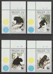 BELIZE 1997 WWF SG 1218/21 MNH