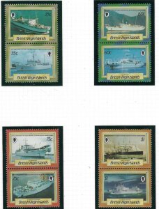 British Virgin Is 547-54 MNH 1986 Cable Laying Ships (fe6842)