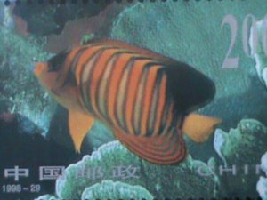 ​CHINA-1998-SC#2931 TROPICAL FISHES-22ND UPU CONGRESS SHEET-MNH-VERY FINE