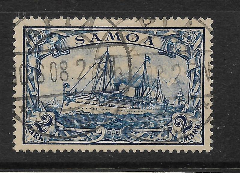 SAMOA  GERMAN 1901  2m   YACHT   FU   Sc 68