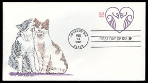 #U647 Lovebirds Ladd FDC