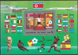 1982Korea,North 2254/B118 1982 World championship on football of Spain 12,00 €