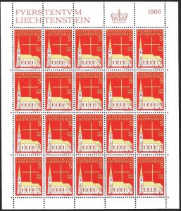 LIECHTENSTEIN (80) All different Sheets of stamps ALL Mint Never Hinged