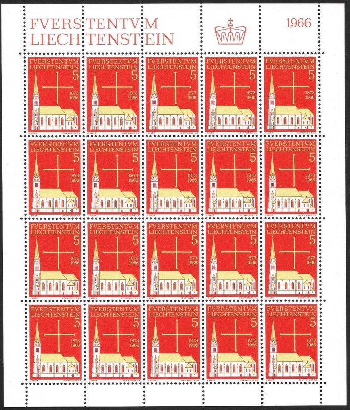 LIECHTENSTEIN (80) All different Sheets of stamps ALL Mint Never Hinged