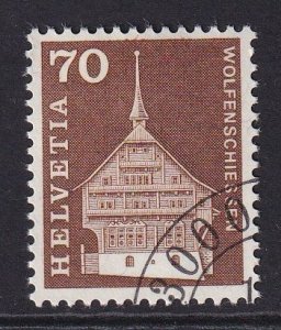 Switzerland  #446 cancelled  1967  buildings  70c