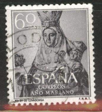 SPAIN Scott 809 Used from 1954 Marian Year set