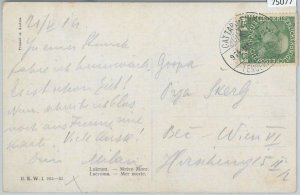 75077 - AUSTRIA Montenegro - POSTAL HISTORY - CARD with BOAT AMBULANT postmark-