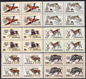 2015 - CZECHOSLOVAKIA 1971 - Fauna - World Hunting Exhibition - MNH Block of 4