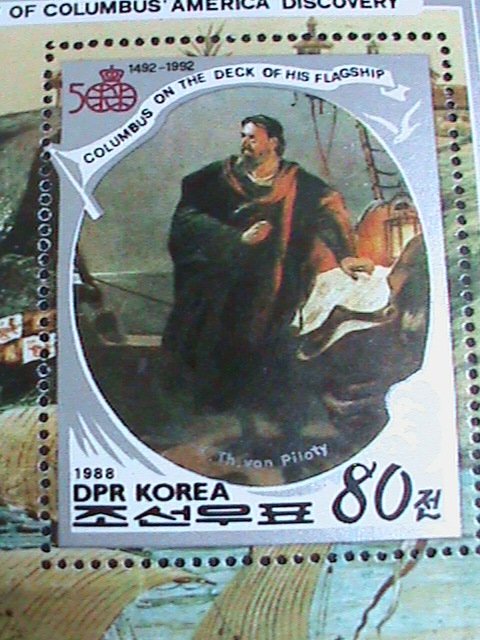 ​KOREA STAMP:1988-SC#2719-500TH ANNIV: COLUMBUS DISCOVERED AMERICA-MNH S/S-VF