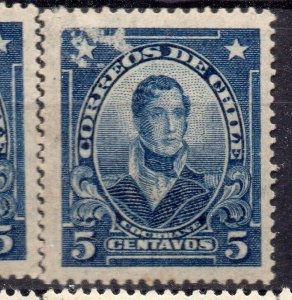 Chile 1920s Early Issue Fine Mint Hinged Shade 5c. NW-12577